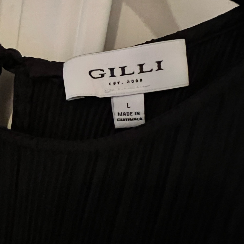 Gilli ribbed size L waist tie dress.
